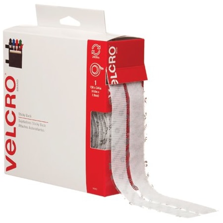 Velcro Brand 3/4'' x 15' - White VELCRO Brand Tape - Combo Packs BUY00021955
